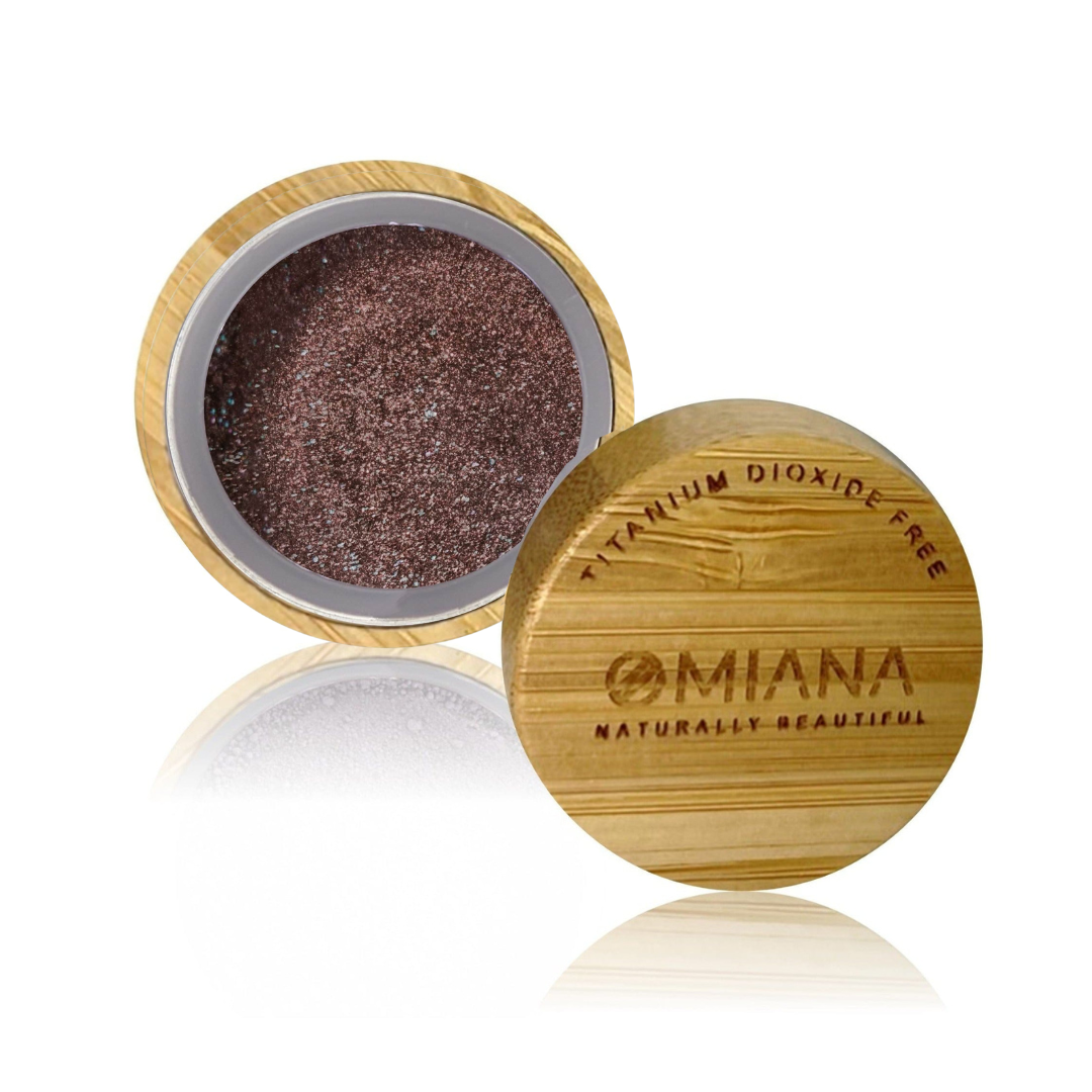 Omiana Mineral Loose Powder Eyeshadow  in Bamboo Container Titanium Dioxide Free