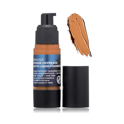 Intense Coverage Liquid Foundation - Mica-Free, Talc-Free, & More!