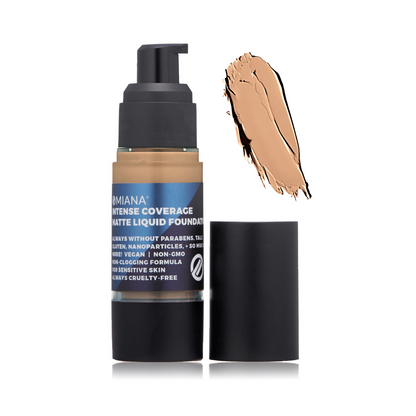 Intense Coverage Liquid Foundation - Mica-Free, Talc-Free, & More!