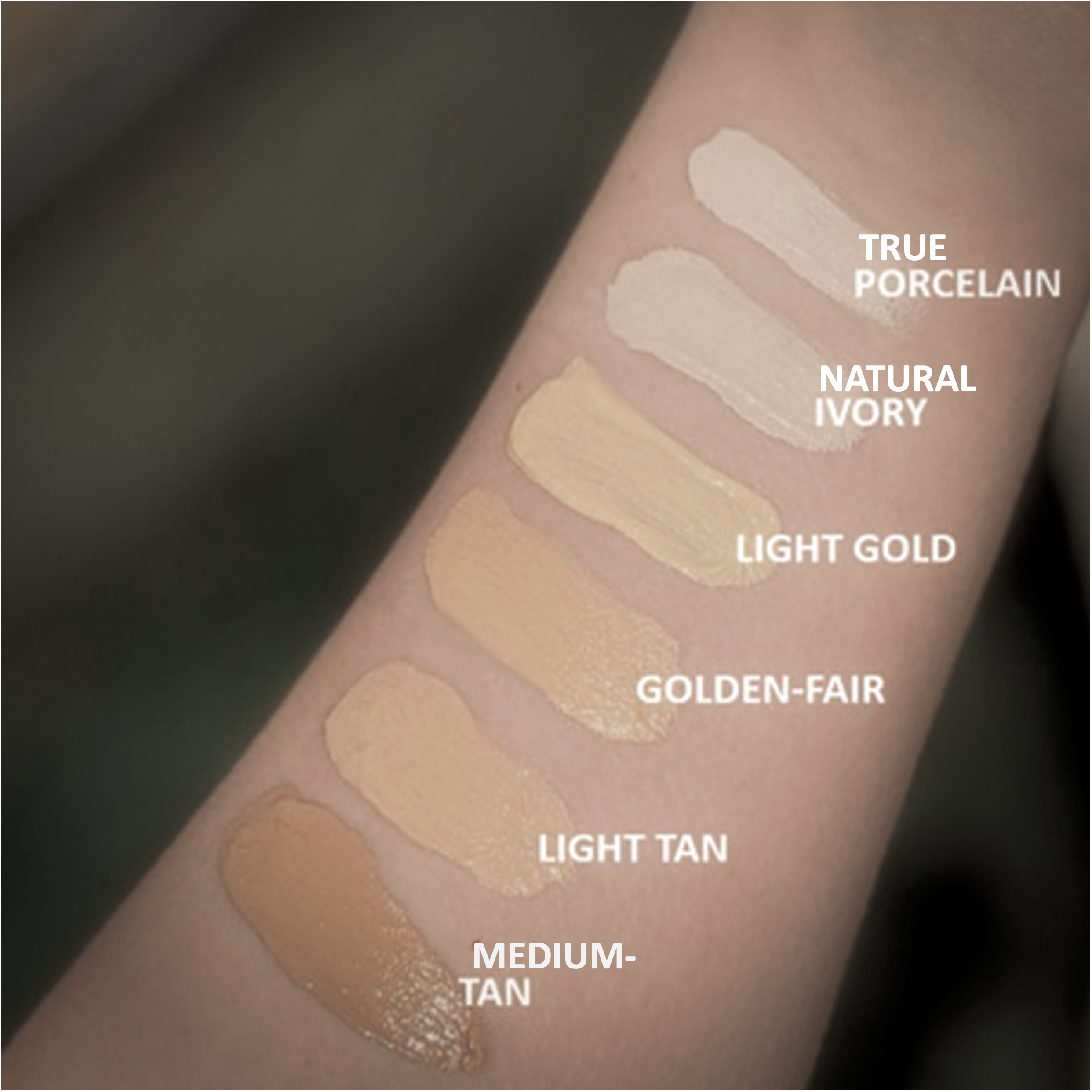 Titanium Dioxide Free Liquid Foundation Mousse Swatch on Arm by Omiana