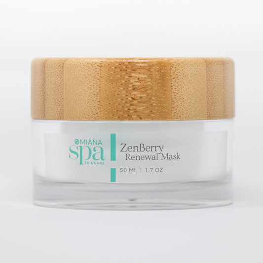 Omiana Natural Cosmetics Exfoliant ZenBerry Renewal Mask - Made without GMOs, Toxins, Artificial Fragrances, & More!
