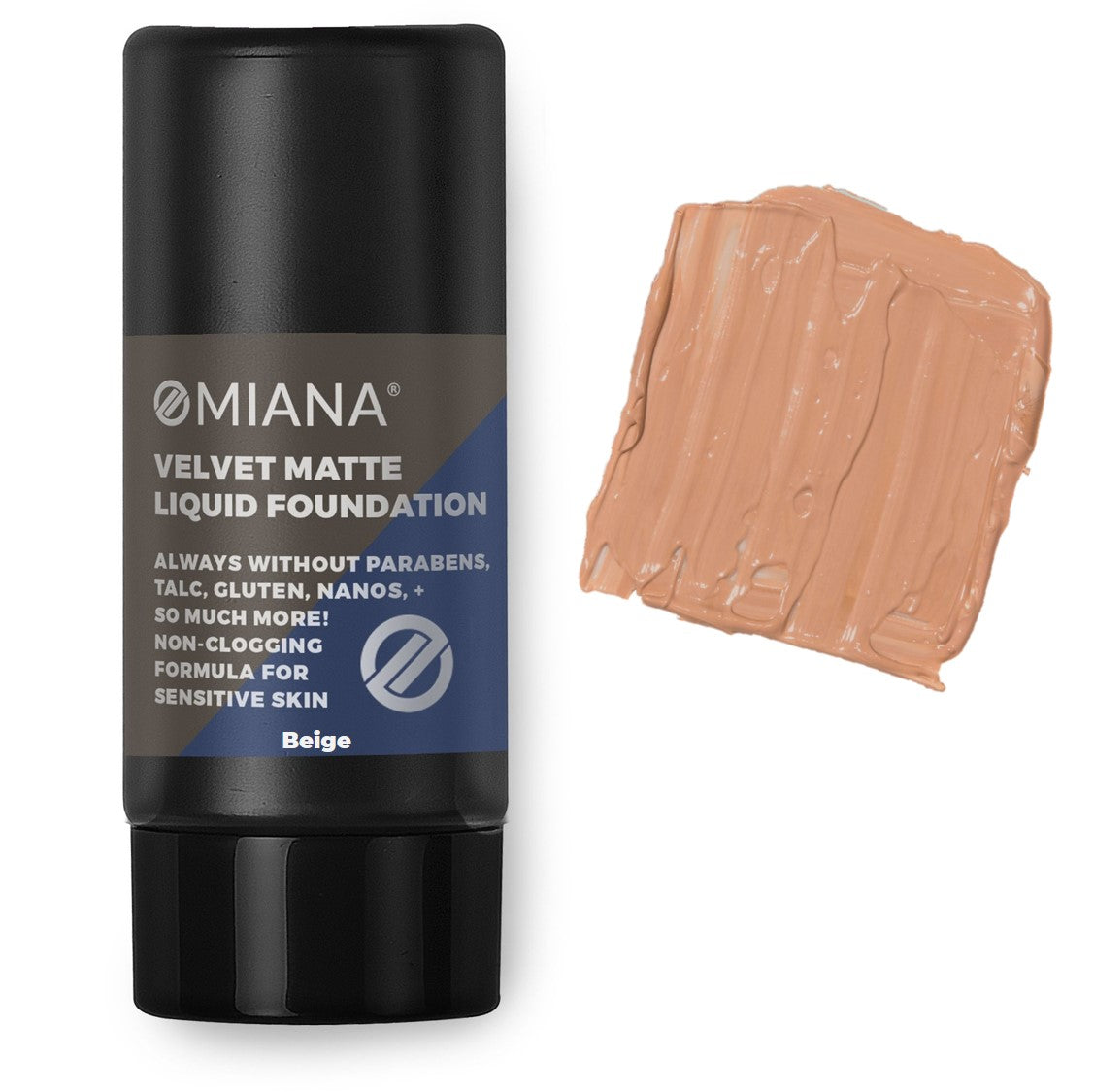 Omiana Velvet Matte Liquid Mineral Foundation - Beige