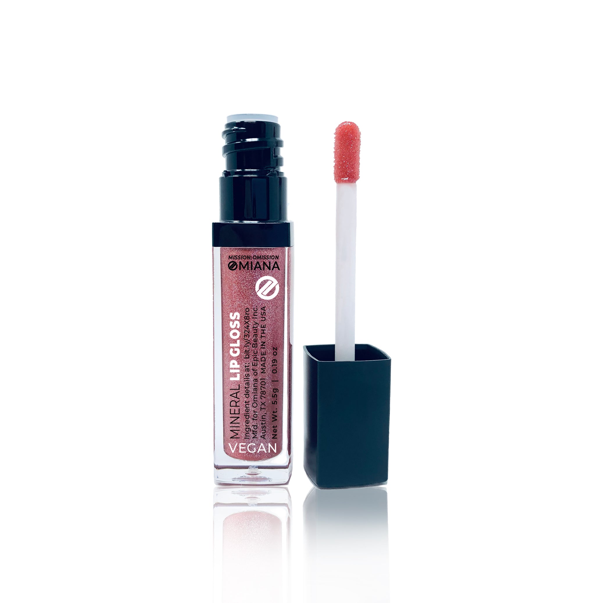 Vegan Mineral Lip Gloss - Titanium Dioxide-Free & Tocopheryl Acetate-Free